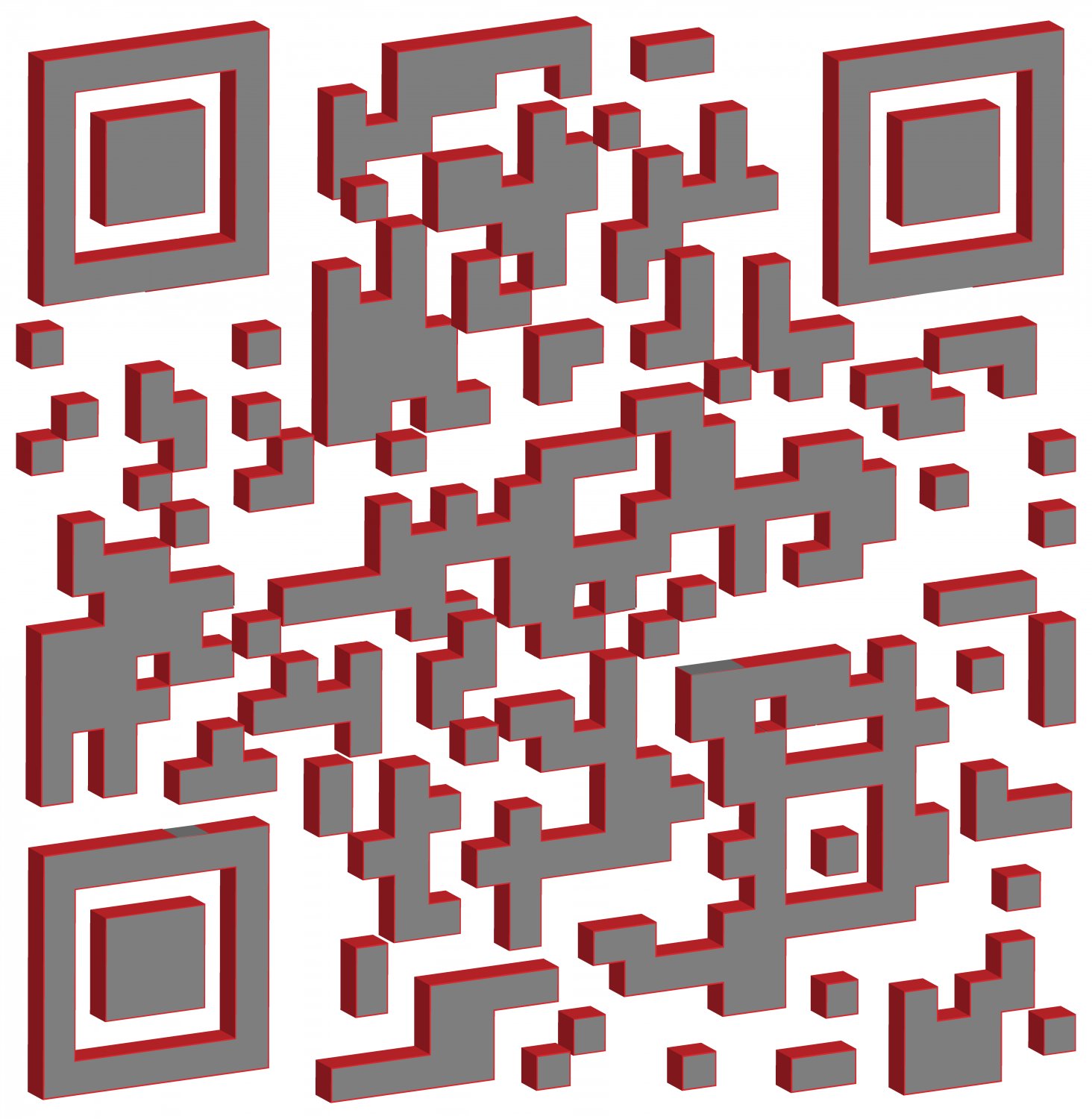  - This 3D QR has been tilted to expose its edges. -  - Art and the Zen of QR Codes - QaRt - making art from QR codes. - Tony Karp, design, art, photography, techno-impressionist, techno-impressionism, aerial photography , drone , drones , dji , mavic pro , video , 3D printing - Books -
