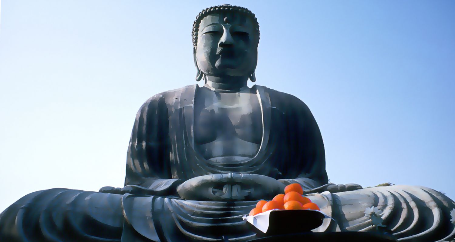  - Daibutsu Buddha at Kamakura - 19mm lens - 1965 - Kodachrome - Tony Karp, design, art, photography, techno-impressionist, techno-impressionism, aerial photography , drone , drones , dji , mavic pro , video , 3D printing - Books -