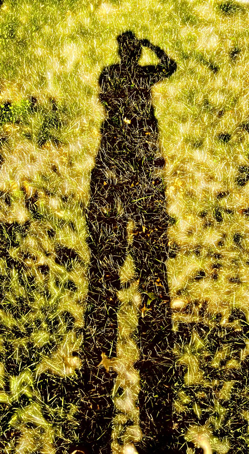 silhouette of the artist - Me on grass - Kodak Easyshare P880 - Tony Karp, design, art, photography, techno-impressionist, techno-impressionism, aerial photography , drone , drones , dji , mavic pro , video , 3D printing - Books -