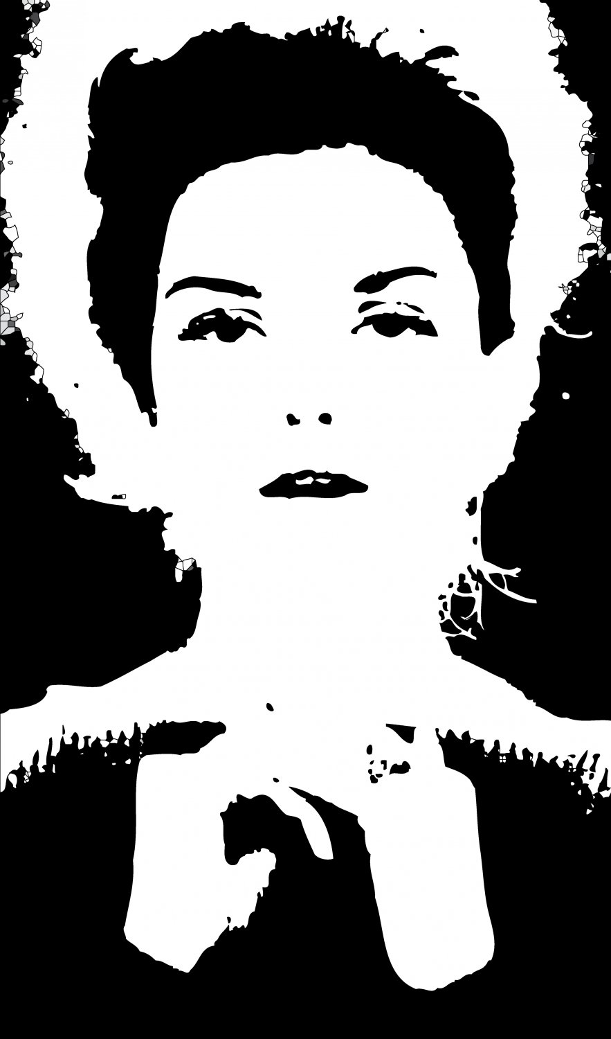  - Here, the picture has been transformed to PostScript, becoming a series of objects rather than pixels - A portrait of Donna Mitchell as a young model - 1962 - Tony Karp, design, art, photography, techno-impressionist, techno-impressionism, aerial photography , drone , drones , dji , mavic pro , video , 3D printing - Books -