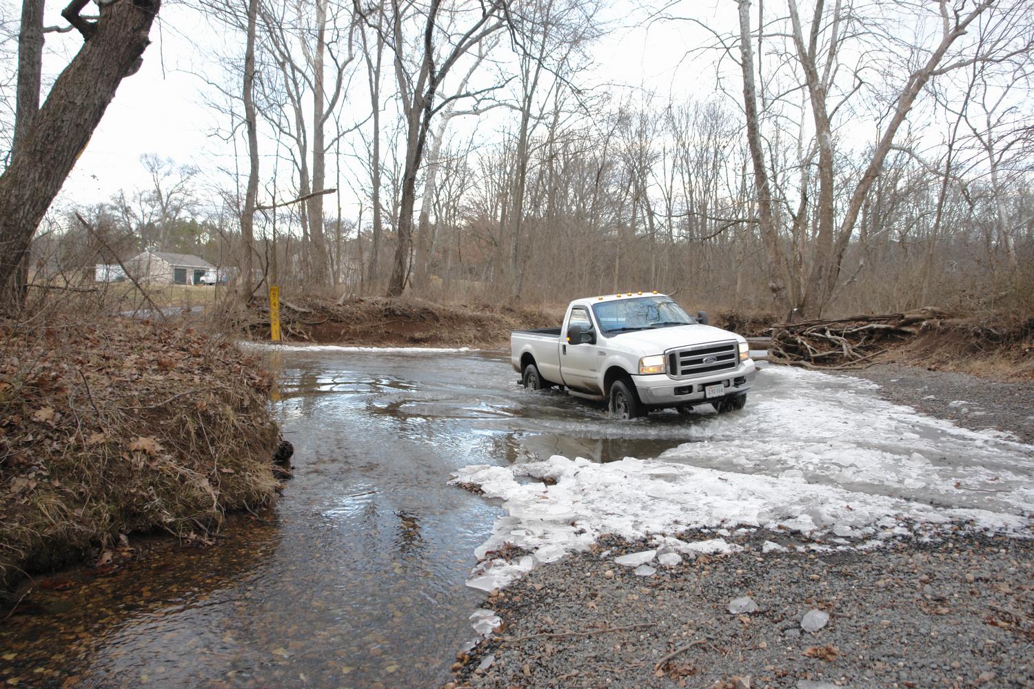  - Truck fording icy stream at Bull Run -  - taken with Sony DSC-R1 - Tony Karp, design, art, photography, techno-impressionist, techno-impressionism, aerial photography , drone , drones , dji , mavic pro , video , 3D printing - Books -