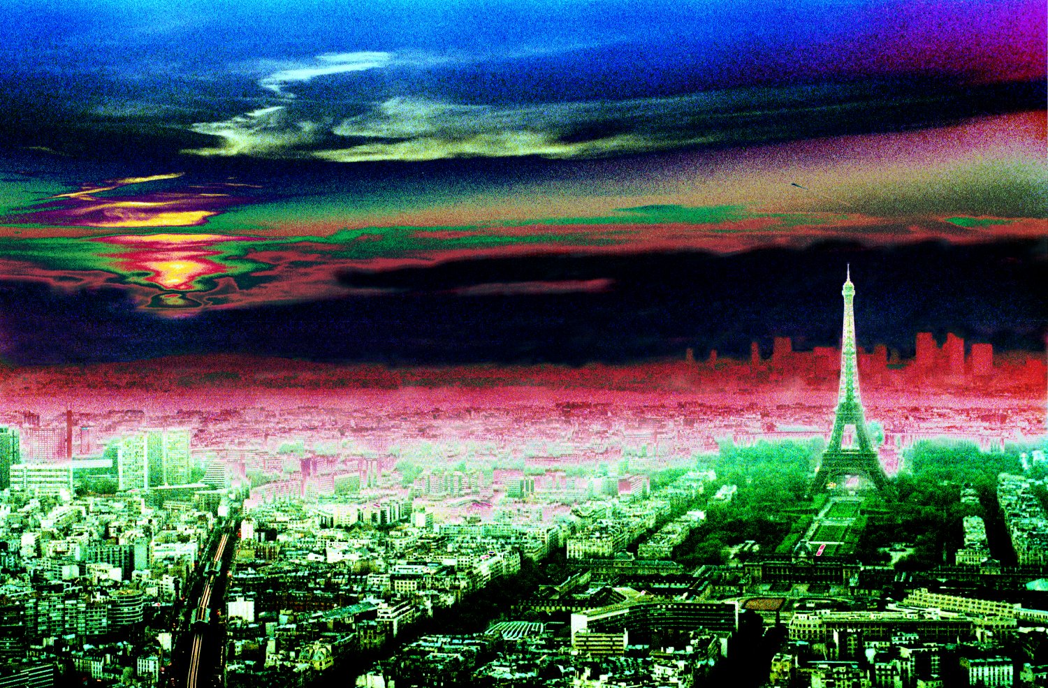  - An otherworldly view of the sunset in Paris. - Paris, eiffel tower - Tony Karp, design, art, photography, techno-impressionist, techno-impressionism, aerial photography , drone , drones , dji , mavic pro , video , 3D printing - Books -