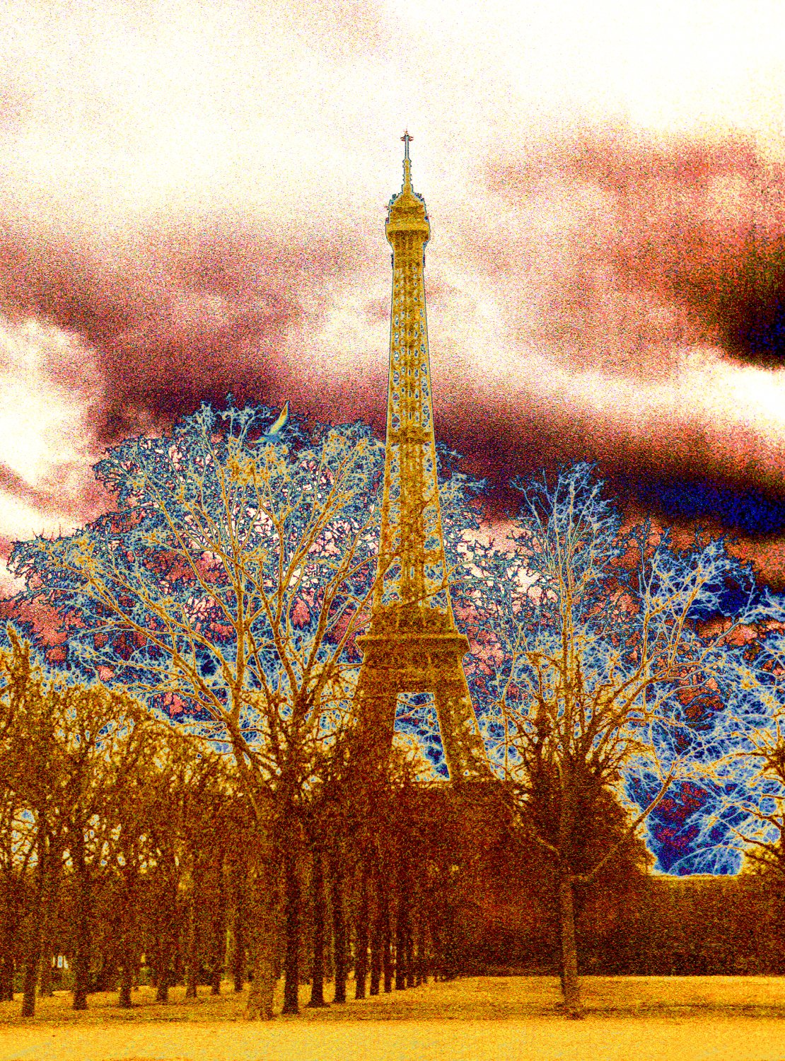  - The Eiffel tower in the manner of a nineteenth century photographer. - Paris, eiffel tower - Tony Karp, design, art, photography, techno-impressionist, techno-impressionism, aerial photography , drone , drones , dji , mavic pro , video , 3D printing - Books -
