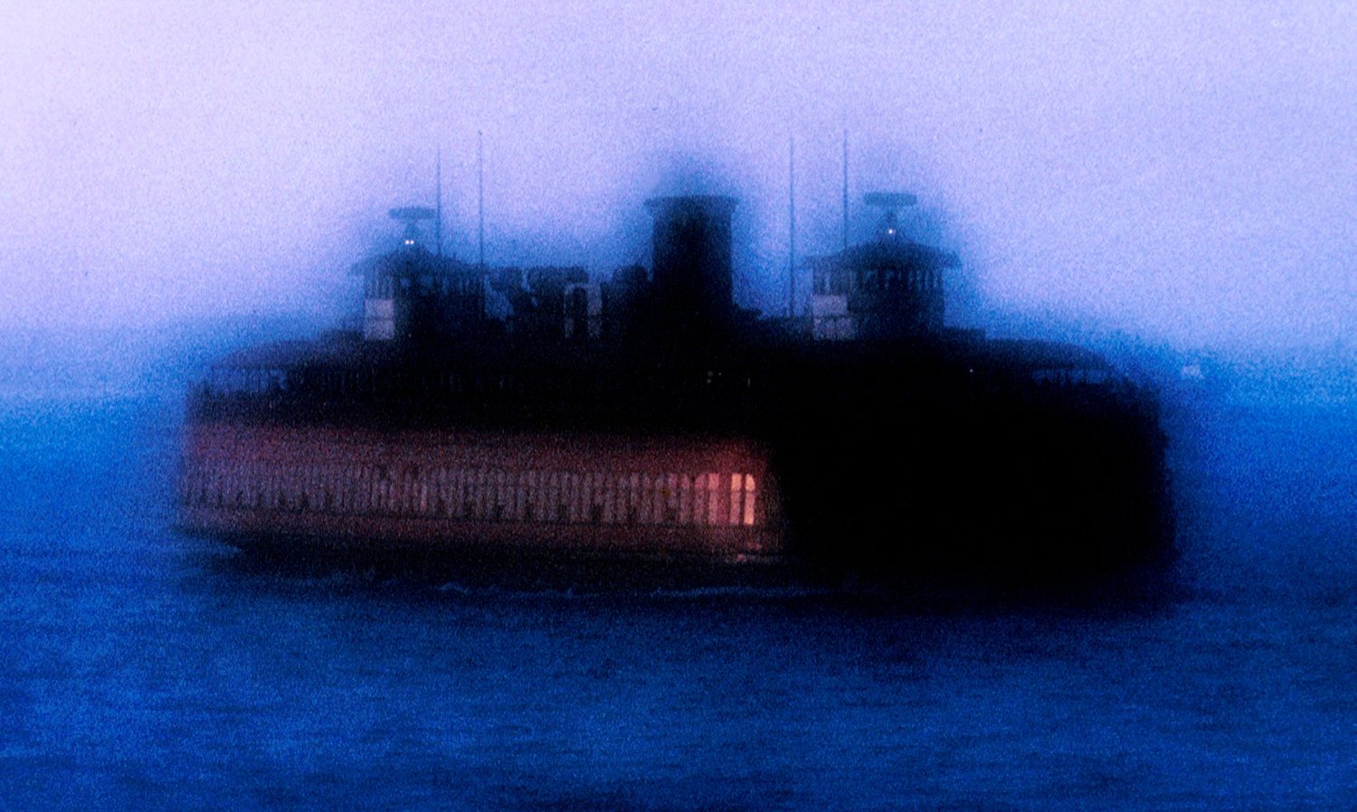 Staten island ferry - Ghost ferry, New York City - Custom-made 200mm diffusion lens - 1962 - Kodachrome - Tony Karp, design, art, photography, techno-impressionist, techno-impressionism, aerial photography , drone , drones , dji , mavic pro , video , 3D printing - Books -