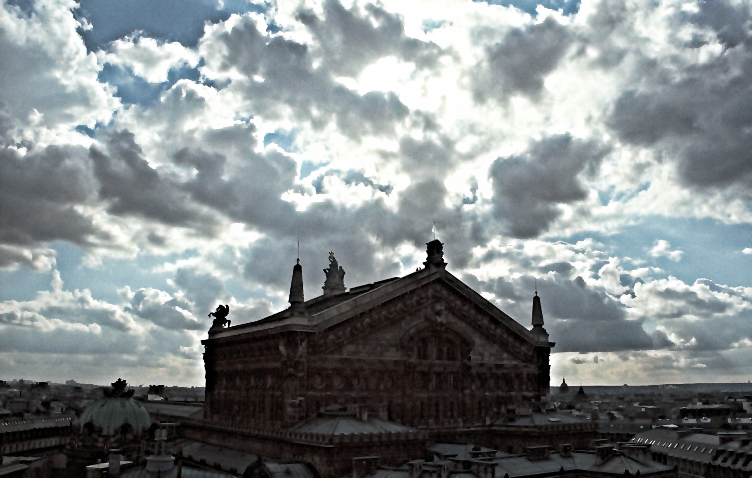  - Clouds surround the opera house. - Paris, eiffel tower - Tony Karp, design, art, photography, techno-impressionist, techno-impressionism, aerial photography , drone , drones , dji , mavic pro , video , 3D printing - Books -