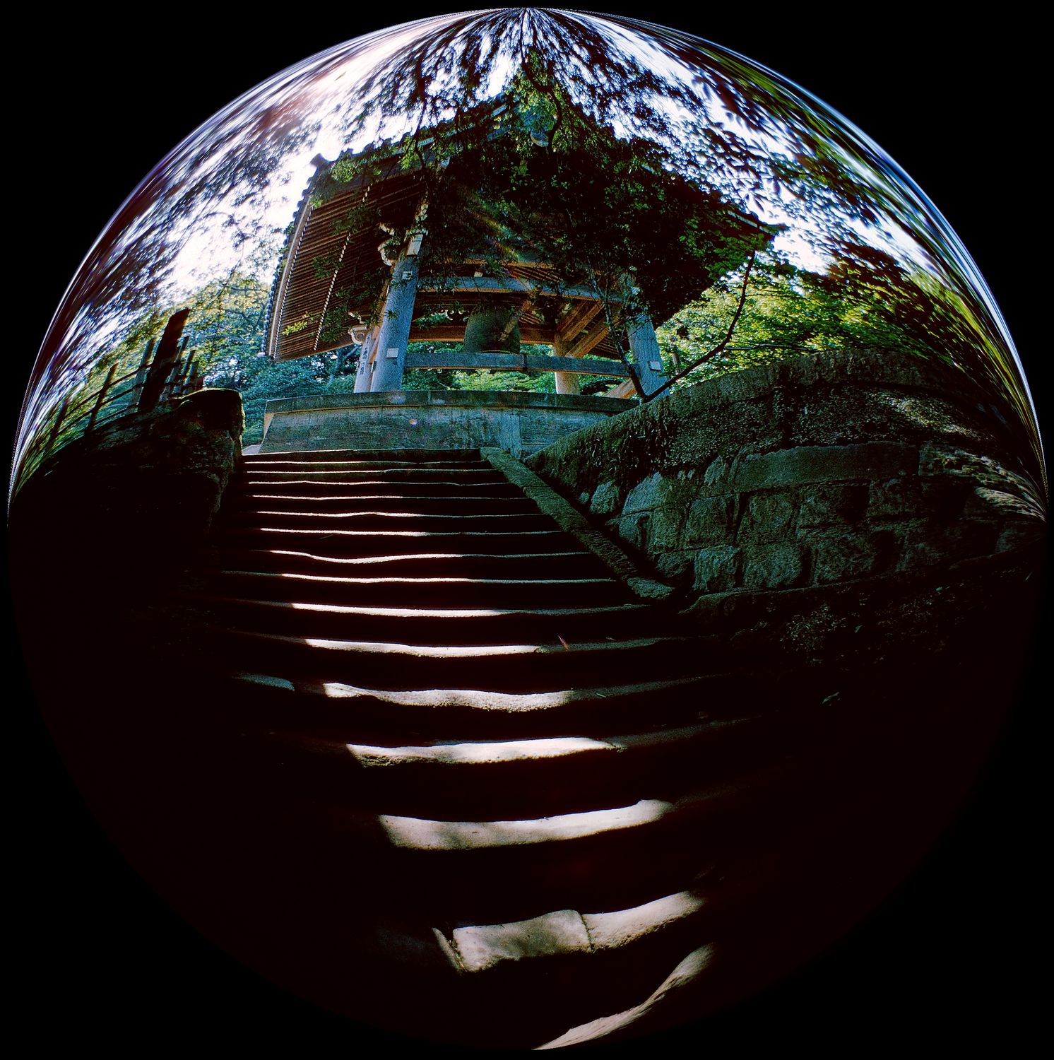  - In Kamakura, the steps lead out of the bubble -  Tony Karp's Bubble Pictures - From 1959 to 2013 - Tony Karp, design, art, photography, techno-impressionist, techno-impressionism, aerial photography , drone , drones , dji , mavic pro , video , 3D printing - Books -