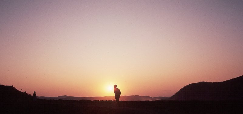 Korean farmer walking into the sunset - Korean sunset - 1964 - Kodachrome - Tony Karp, design, art, photography, techno-impressionist, techno-impressionism, aerial photography , drone , drones , dji , mavic pro , video , 3D printing - Books -