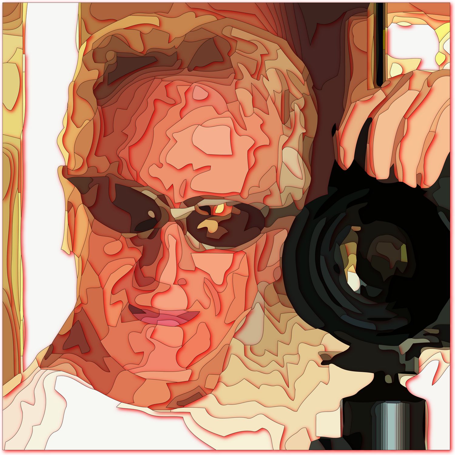 Melvin Sokolsky - Melvin as Eyjafjallajokull - Just before he erupted - - Melvin as Eyjafjallajokull - Just before he erupted - Melvin Sokolsky - self portrait - Tony Karp, design, art, photography, techno-impressionist, techno-impressionism, aerial photography , drone , drones , dji , mavic pro , video , 3D printing - Books -