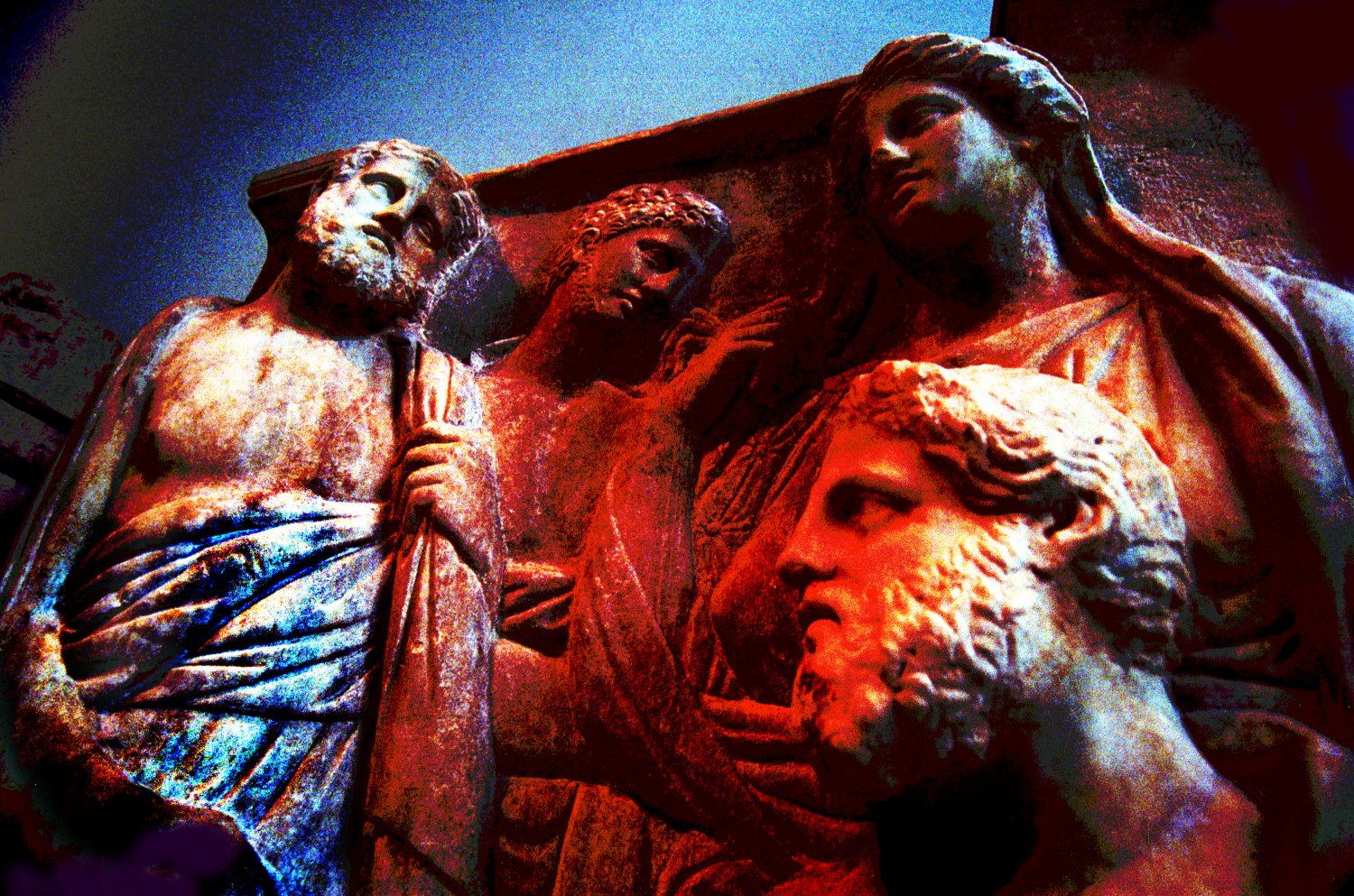 Greek statues - Greek tragedy - Metropolitan Museum of Art, New York City - Tony Karp, design, art, photography, techno-impressionist, techno-impressionism, aerial photography , drone , drones , dji , mavic pro , video , 3D printing - Books -