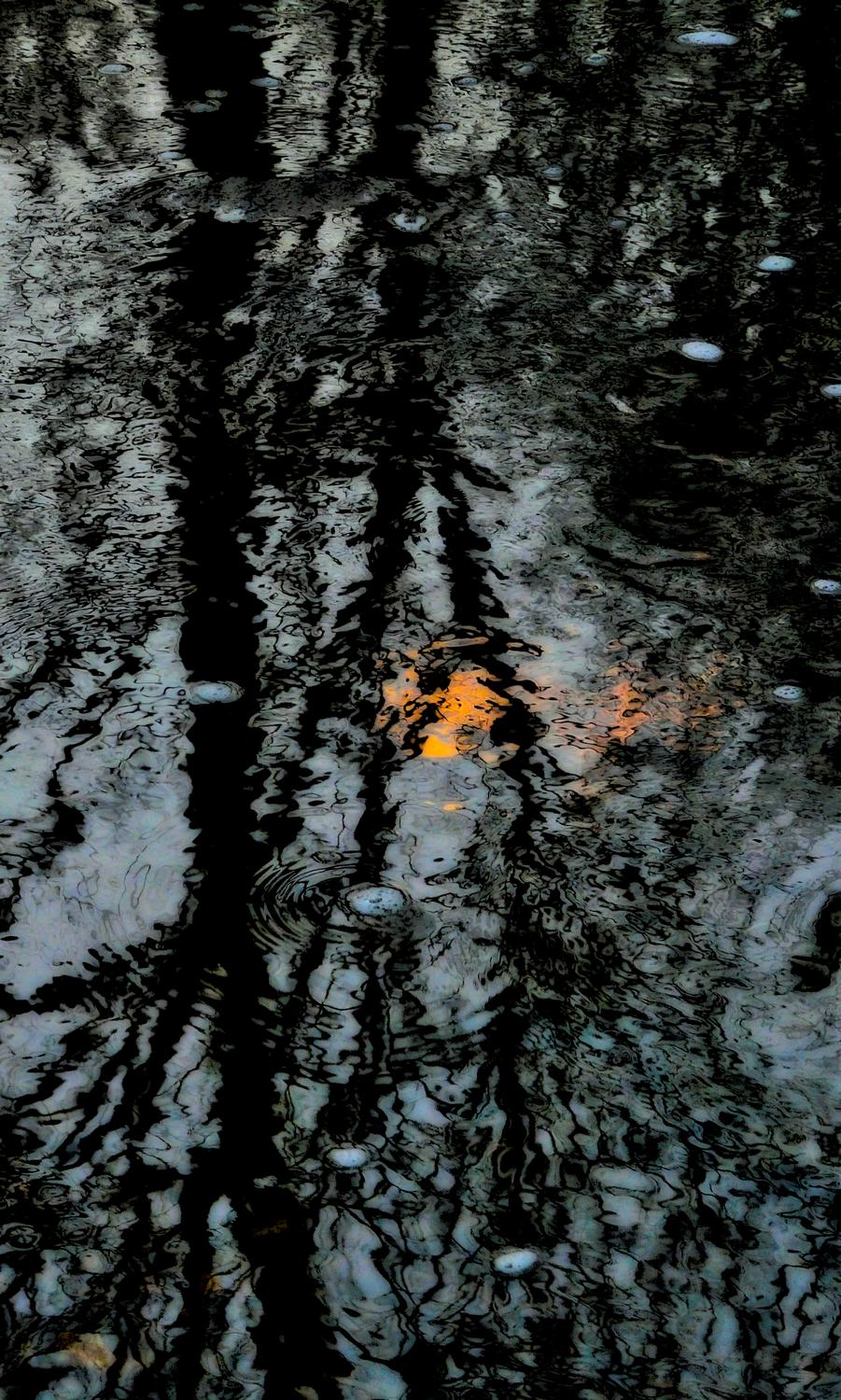 reflection of sun and trees in water - Sunset at Bull Run - Panasonic DMC-FZ18 - Tony Karp, design, art, photography, techno-impressionist, techno-impressionism, aerial photography , drone , drones , dji , mavic pro , video , 3D printing - Books -