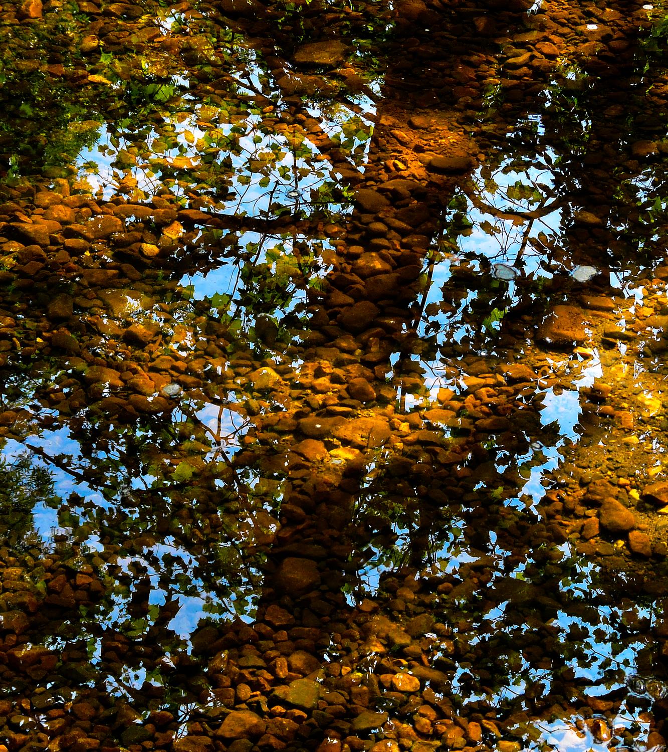 reflections on water - Clear water at Bull Run - Panasonic DMC-FZ18 - Tony Karp, design, art, photography, techno-impressionist, techno-impressionism, aerial photography , drone , drones , dji , mavic pro , video , 3D printing - Books -