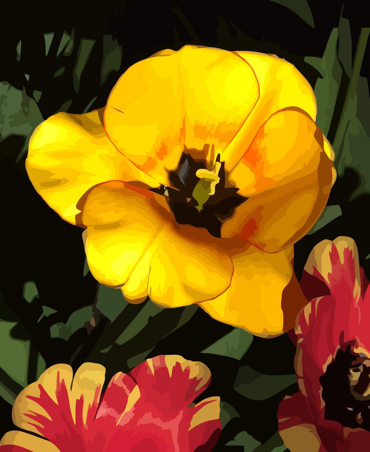  - Gauguin flower - Tony Karp, design, art, photography, techno-impressionist, techno-impressionism, aerial photography , drone , drones , dji , mavic pro , video , 3D printing - Books -