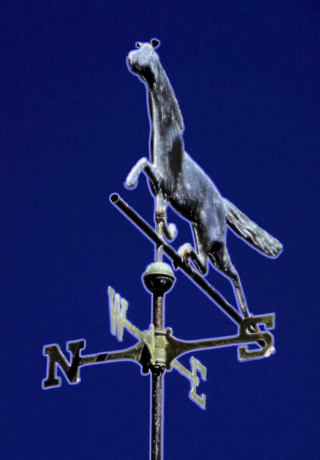 horse weathervane - Electric weathervane - Panasonic DMC-FZ28 - Tony Karp, design, art, photography, techno-impressionist, techno-impressionism, aerial photography , drone , drones , dji , mavic pro , video , 3D printing - Books -