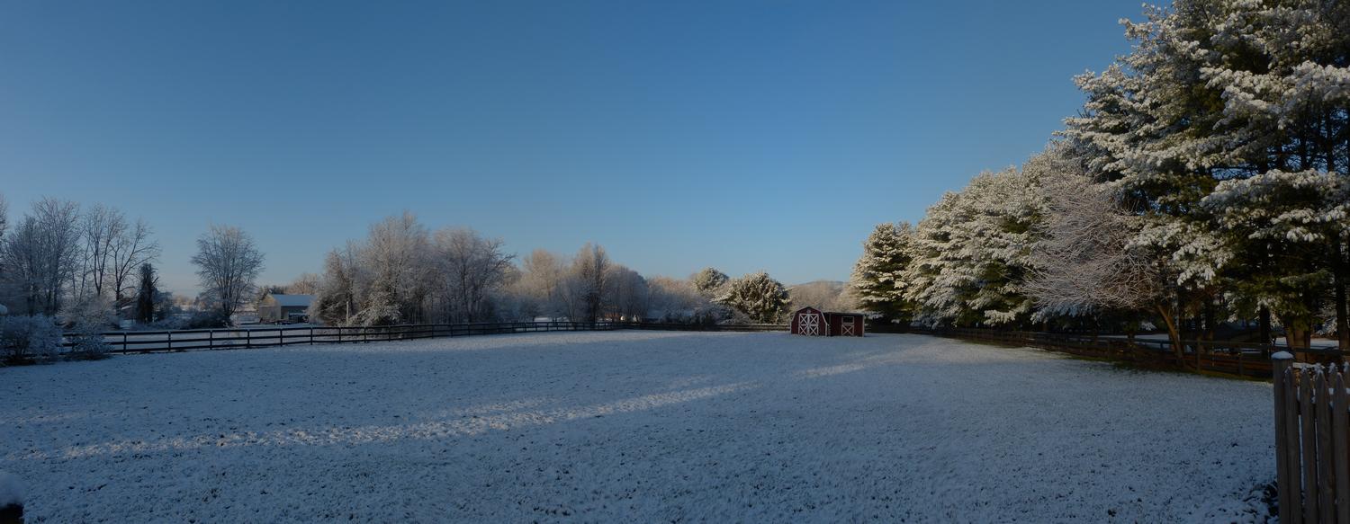  - Backyard winter panorama <br>--- Click to see ORIGINAL --- - -  Panasonic DMC-FZ150 - post processing - Tony Karp, design, art, photography, techno-impressionist, techno-impressionism, aerial photography , drone , drones , dji , mavic pro , video , 3D printing - Books -