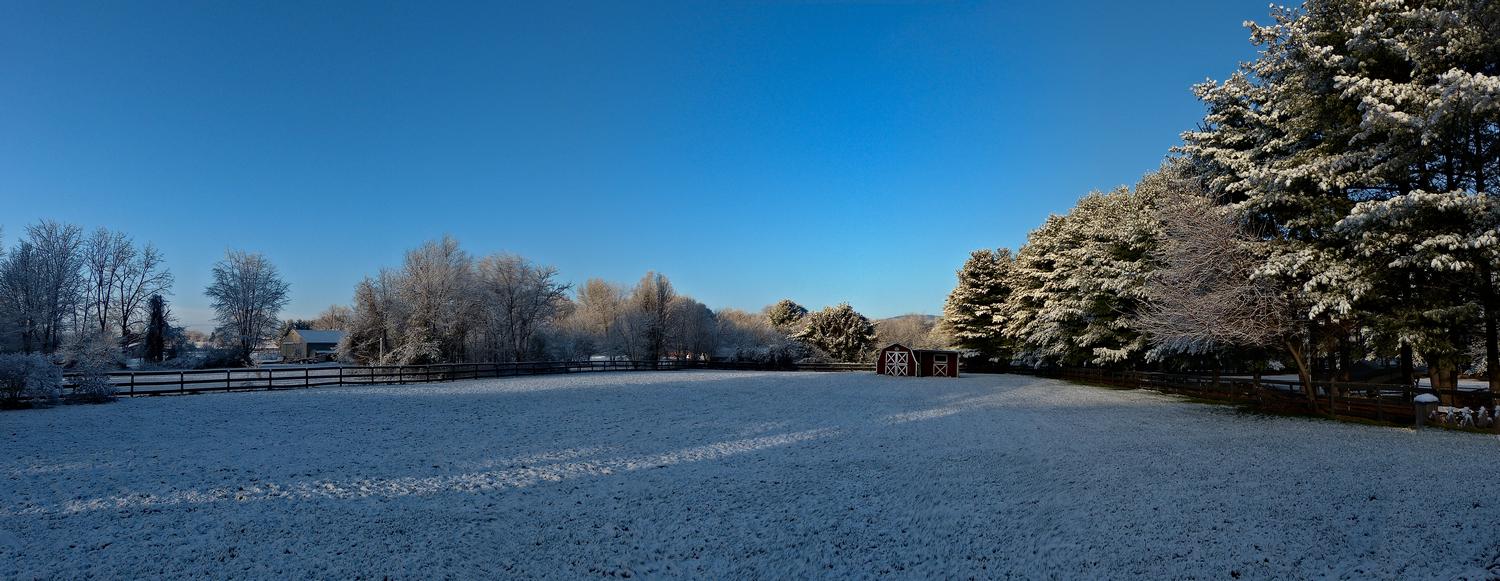  - Backyard winter panorama <br>--- Click to see ORIGINAL --- - -  Panasonic DMC-FZ150 - post processing - Tony Karp, design, art, photography, techno-impressionist, techno-impressionism, aerial photography , drone , drones , dji , mavic pro , video , 3D printing - Books -