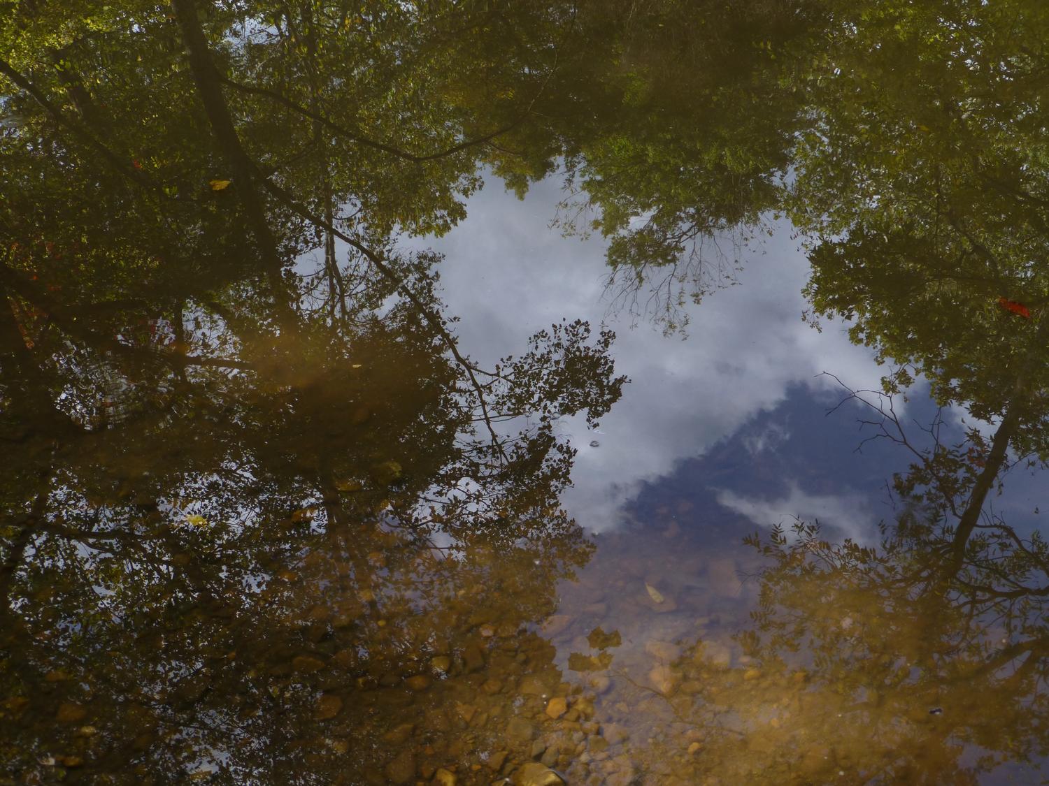  - Reflections on the stream <br>--- Click to see ORIGINAL --- - Panasonic DMC-ZS20 - Tony Karp, design, art, photography, techno-impressionist, techno-impressionism, aerial photography , drone , drones , dji , mavic pro , video , 3D printing - Books -
