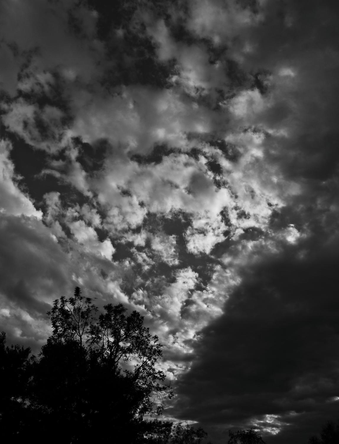  - Clouds at sunset in black and white - vertical panorama <br>--- Click to see ORIGINAL --- - Panasonic DMC-ZS20 - Tony Karp, design, art, photography, techno-impressionist, techno-impressionism, aerial photography , drone , drones , dji , mavic pro , video , 3D printing - Books -
