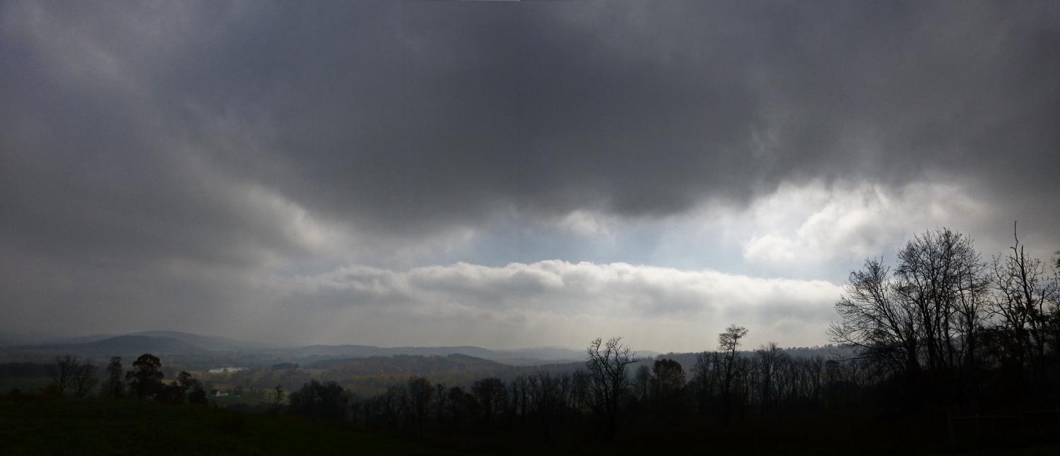  - A panorama of sun and clouds. <br>--- Click to see ORIGINAL --- - Sky Meadows State park - Virginia - Cows - Panasonic DMC-ZS20 - Tony Karp, design, art, photography, techno-impressionist, techno-impressionism, aerial photography , drone , drones , dji , mavic pro , video , 3D printing - Books -