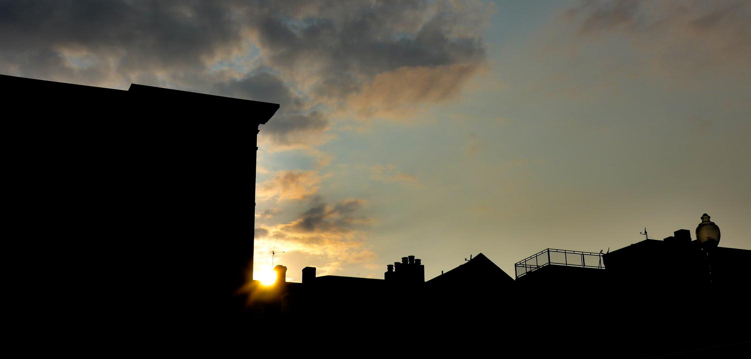  - The sunset against some rooftop silhouettes. - Adams Morgan, Washington DC, Panasonic DMC-LF1, Mediterranean Bistro, sunset - Tony Karp, design, art, photography, techno-impressionist, techno-impressionism, aerial photography , drone , drones , dji , mavic pro , video , 3D printing - Books -