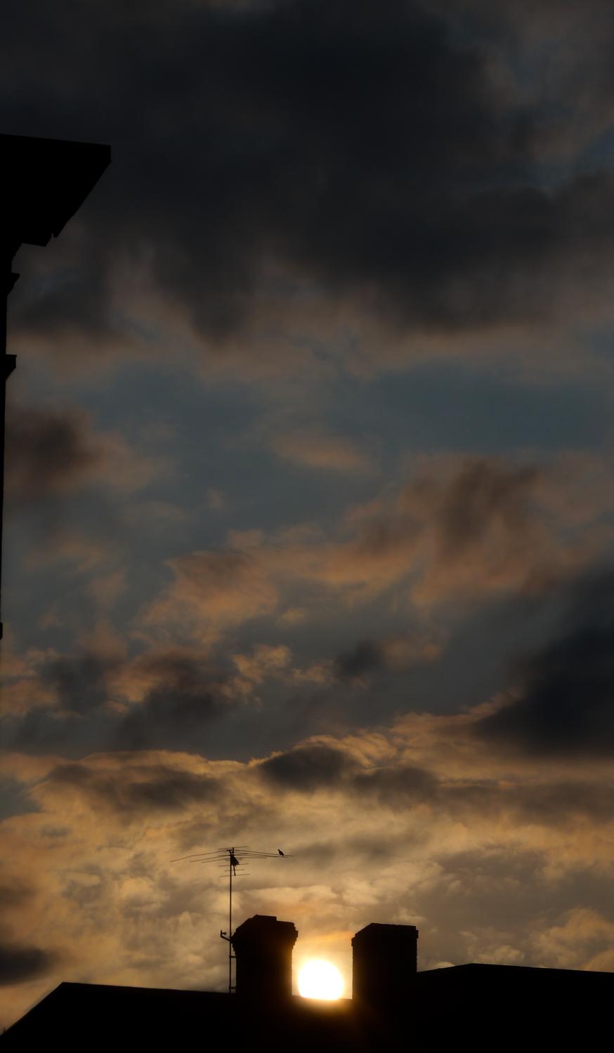  - Here, two chimneys cradle the setting sun, perhaps to hold it for just a little while longer. - Adams Morgan, Washington DC, Panasonic DMC-LF1, Mediterranean Bistro, sunset - Tony Karp, design, art, photography, techno-impressionist, techno-impressionism, aerial photography , drone , drones , dji , mavic pro , video , 3D printing - Books -