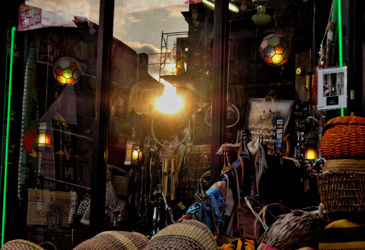  - The sunset reflected in a shop window. - Adams Morgan, Washington DC, Panasonic DMC-LF1, Mediterranean Bistro, sunset - Tony Karp, design, art, photography, techno-impressionist, techno-impressionism, aerial photography , drone , drones , dji , mavic pro , video , 3D printing - Books -