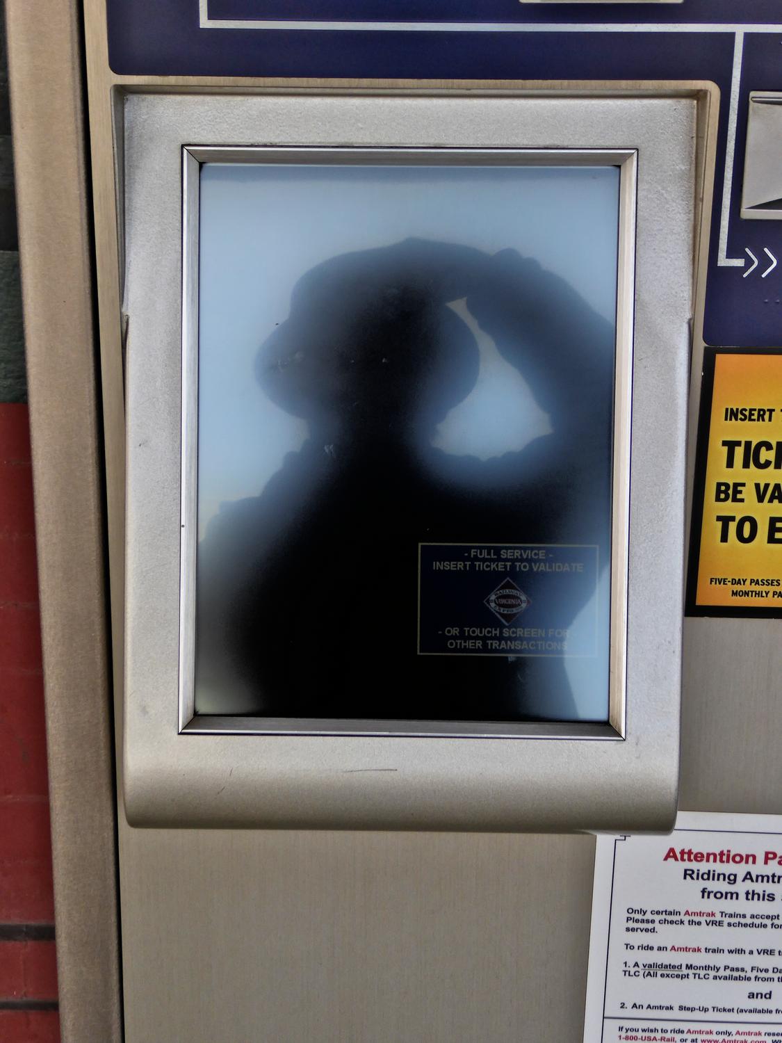  - Self portrait in an Amtrak vending machine. - Manassas Virginia, Panasonic DMC-ZS40 - Tony Karp, design, art, photography, techno-impressionist, techno-impressionism, aerial photography , drone , drones , dji , mavic pro , video , 3D printing - Books -