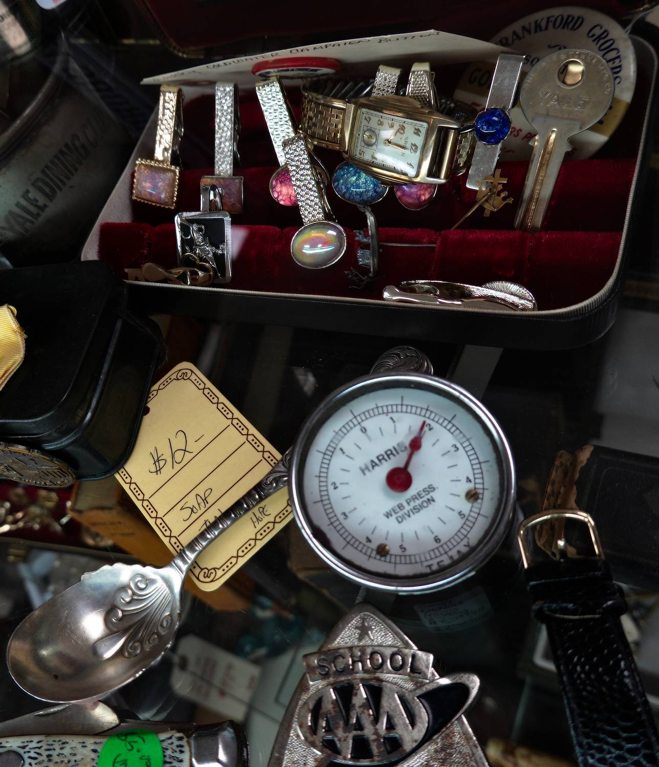  -  From a school crossing guard's badge,<br>to a vintage wristwatch, and more. - Purcellville Virginia -  Sony Rx100 M6 - Curiosity shop -  It's Bazaar on 21st Street  - Tony Karp, design, art, photography, techno-impressionist, techno-impressionism, aerial photography , drone , drones , dji , mavic pro , video , 3D printing - Books -