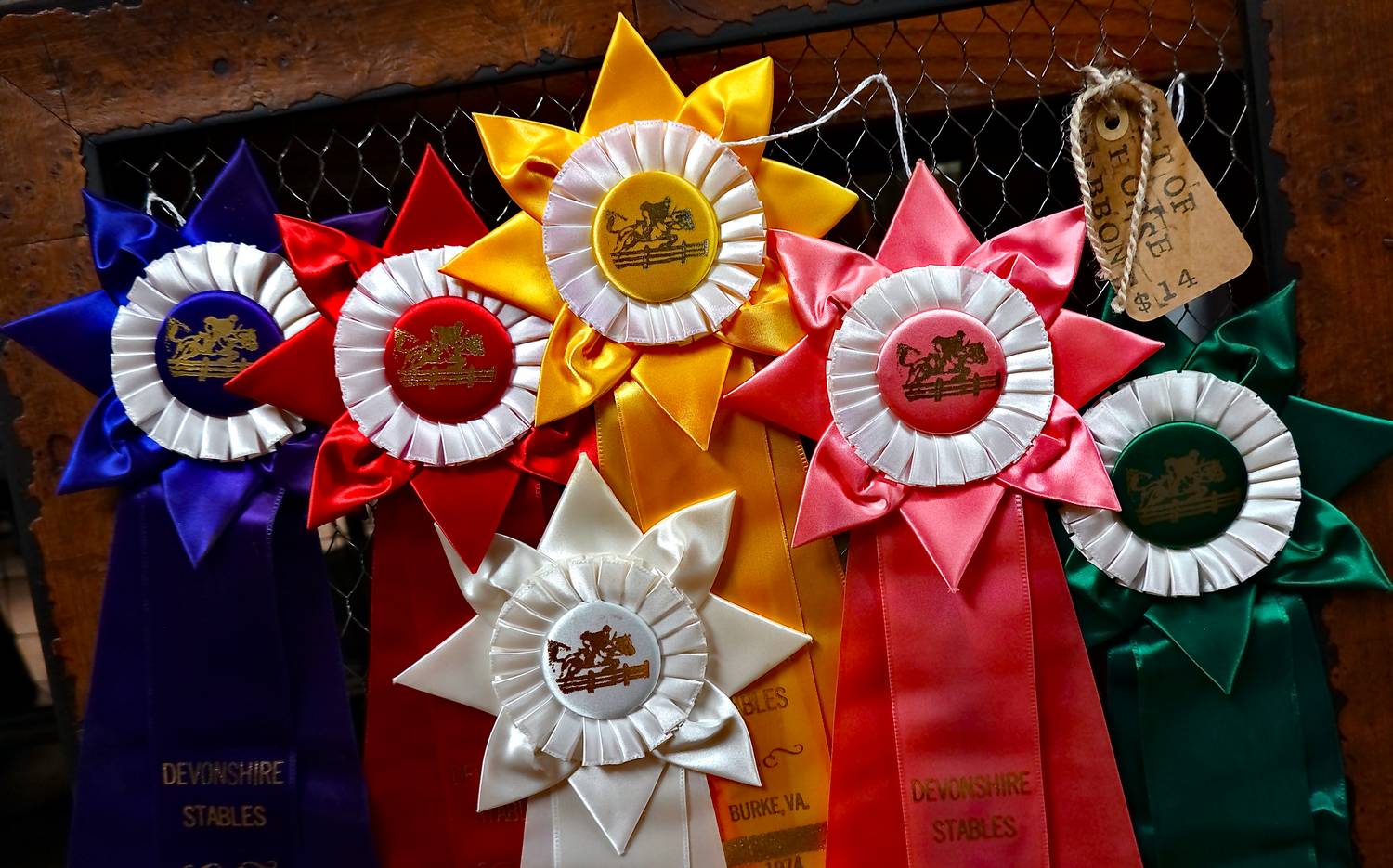  -  All that practice, all those horse shows, <br>and this is where the ribbons end up. - Purcellville Virginia -  Sony Rx100 M6 - Curiosity shop -  It's Bazaar on 21st Street  - Tony Karp, design, art, photography, techno-impressionist, techno-impressionism, aerial photography , drone , drones , dji , mavic pro , video , 3D printing - Books -