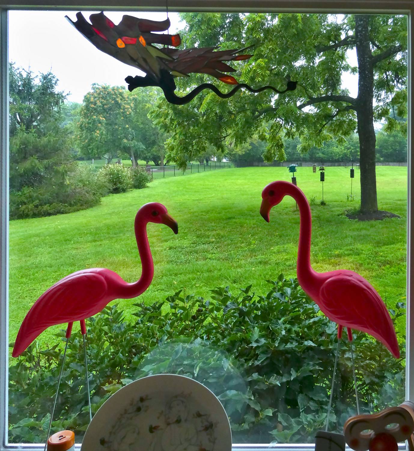  - My fix for bird strikes on my window - Bird strikes, flamingos, preventing bird strikes, pink - Tony Karp, design, art, photography, techno-impressionist, techno-impressionism, aerial photography , drone , drones , dji , mavic pro , video , 3D printing - Books -