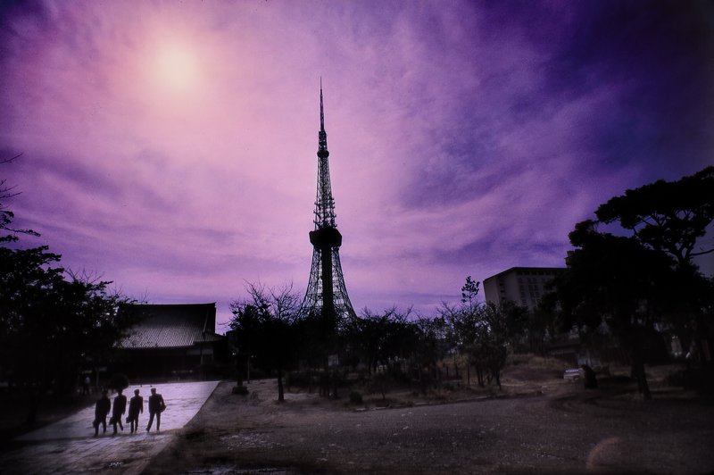 sunset with Tokyo tower - Tokyo 1965 - Kodachrome - Tony Karp, design, art, photography, techno-impressionist, techno-impressionism, aerial photography , drone , drones , dji , mavic pro , video , 3D printing - Books -