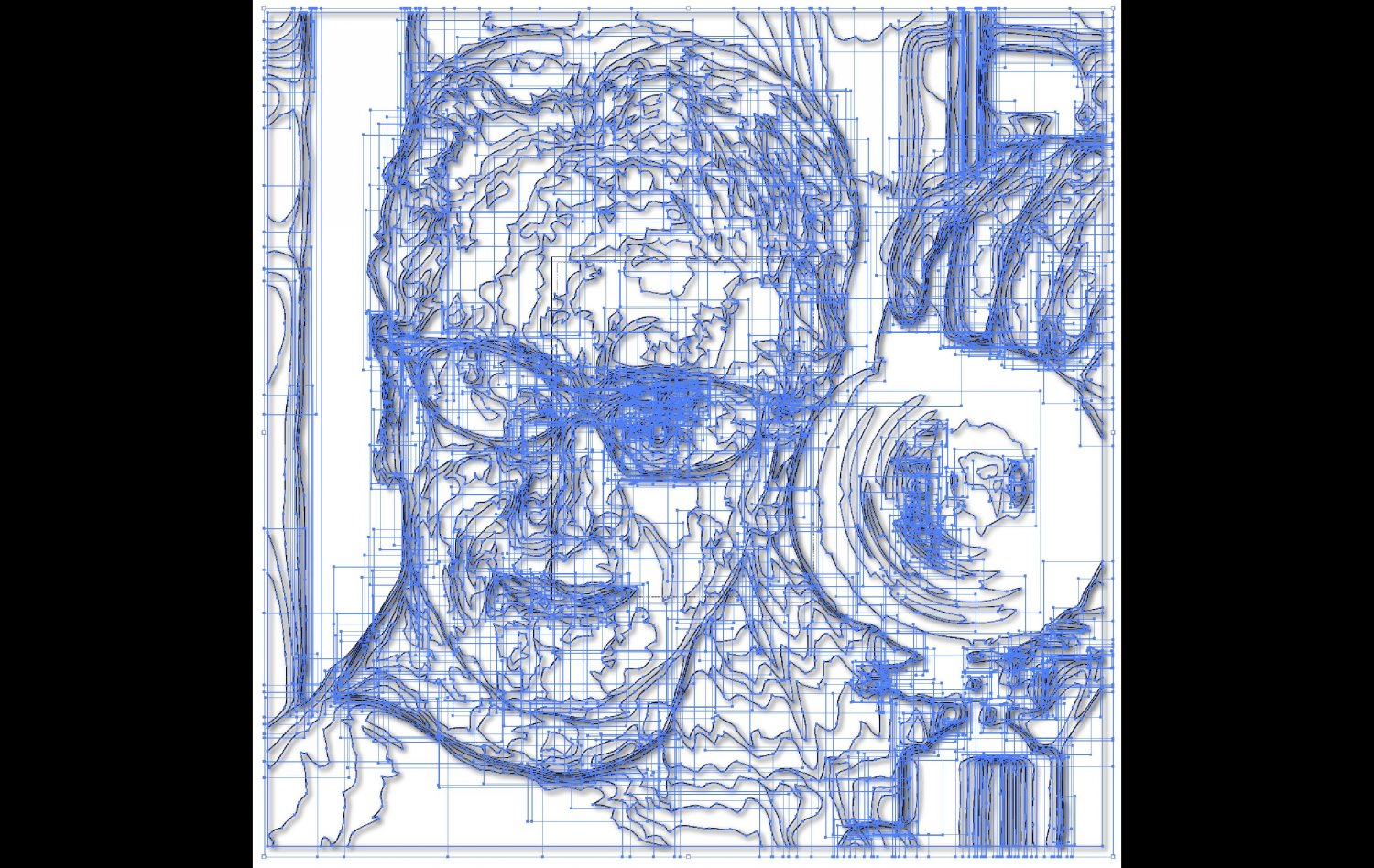 - Portrait, as prepared by our engineering staff <br>--- Click to see DETAIL --- - The Artmuse Variations - Tony Karp Books - Melvin Sokolsky - Tony Karp, design, art, photography, techno-impressionist, techno-impressionism, aerial photography , drone , drones , dji , mavic pro , video , 3D printing - Books -